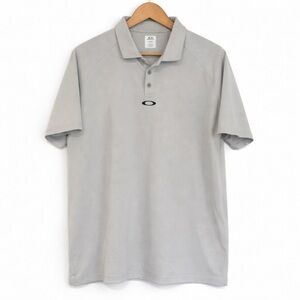 Oakley Men's Light Gray Short-Sleeve Polo - Medium